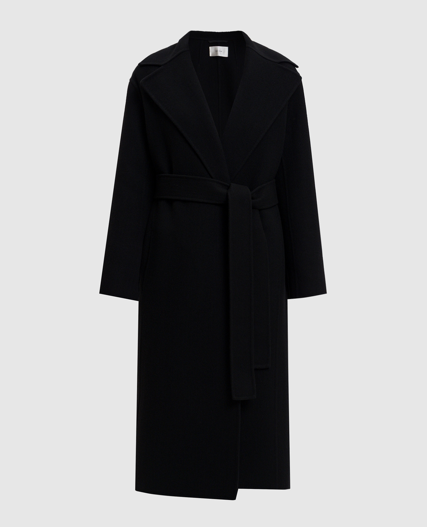 

Malika black wool coat The Row