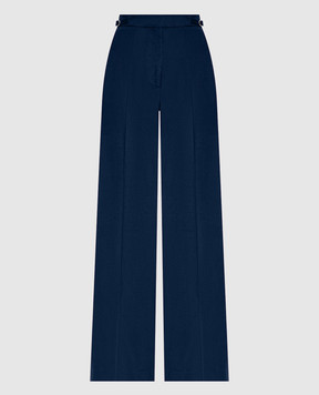 Gabriela Hearst Vesta blue corduroy wool pants 3262190T124