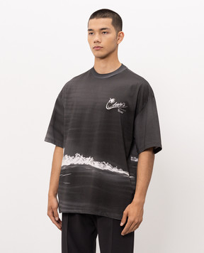 AMIRI Grey PALMS T-shirt AMTOJR1185