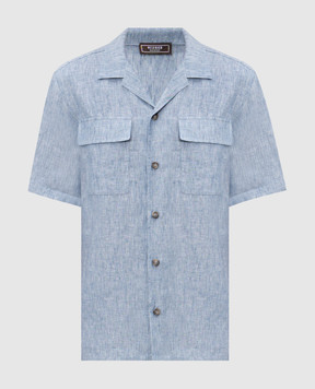 Peserico Blue linen shirt R5604702607