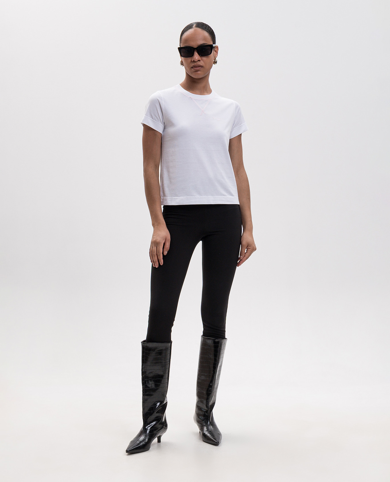 

White T-shirt with logo embroidery Givenchy