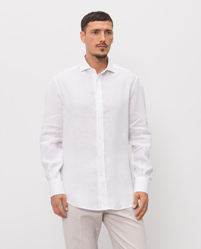 Brunello Cucinelli White linen shirt MM6840028