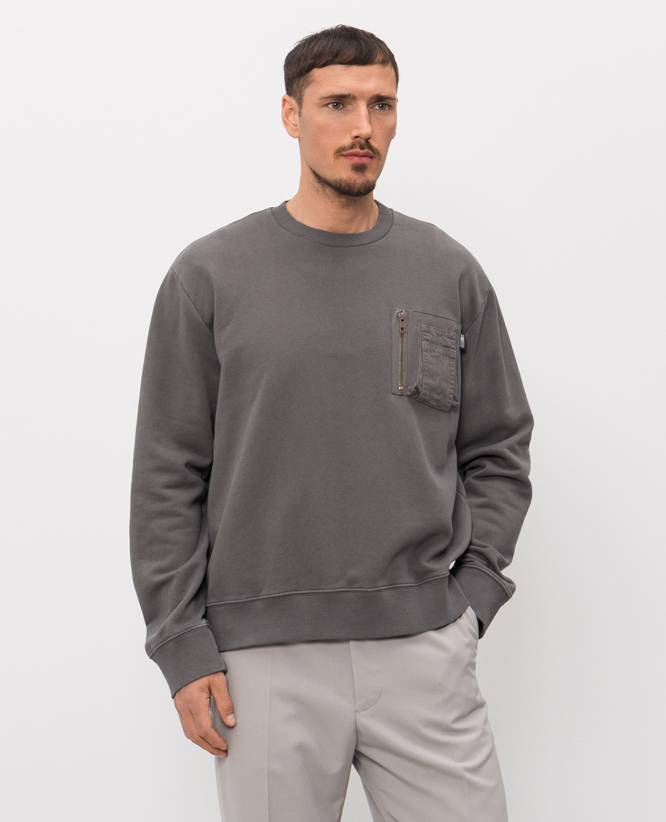 

Gray sweatshirt with pocket Maison Margiela MM6, Grey