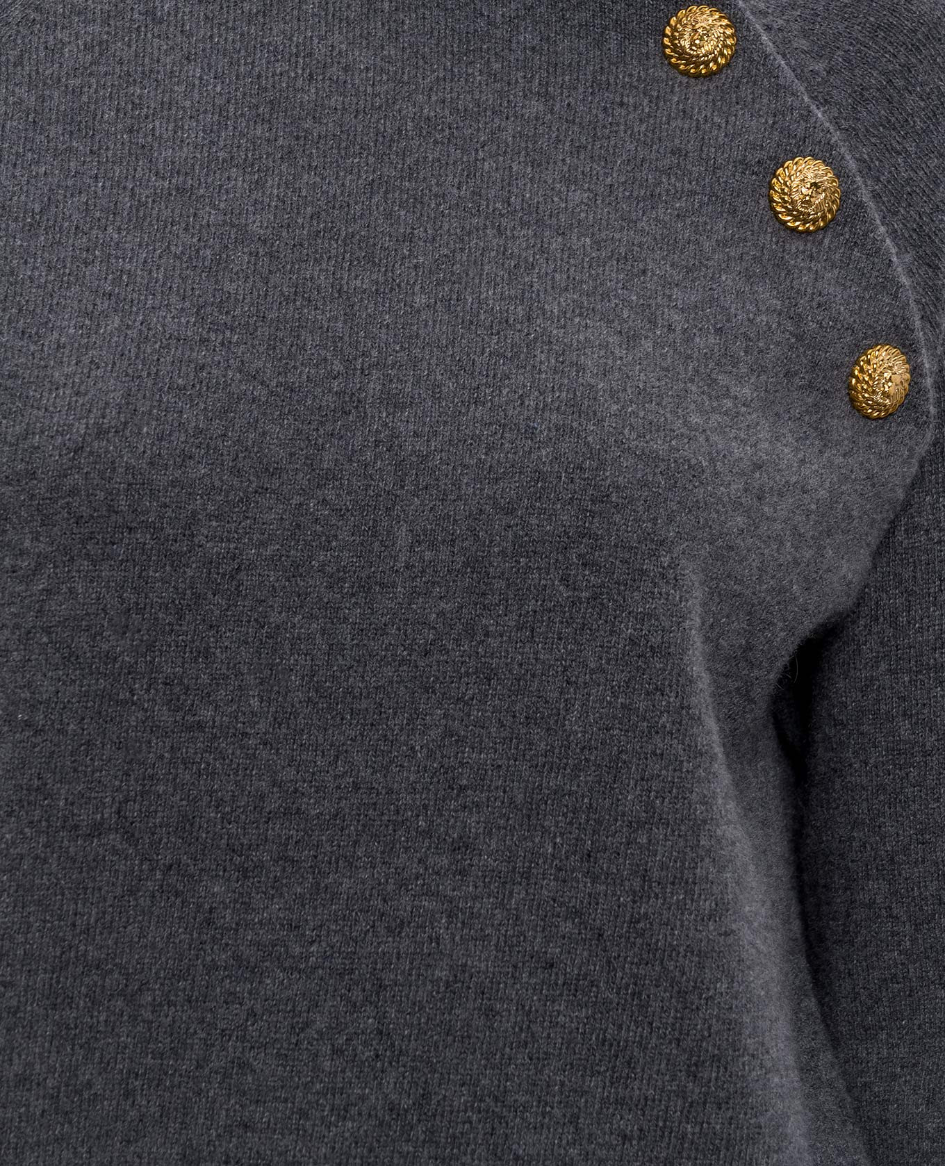 

Gray wool and cashmere jumper Balmain, Grey
