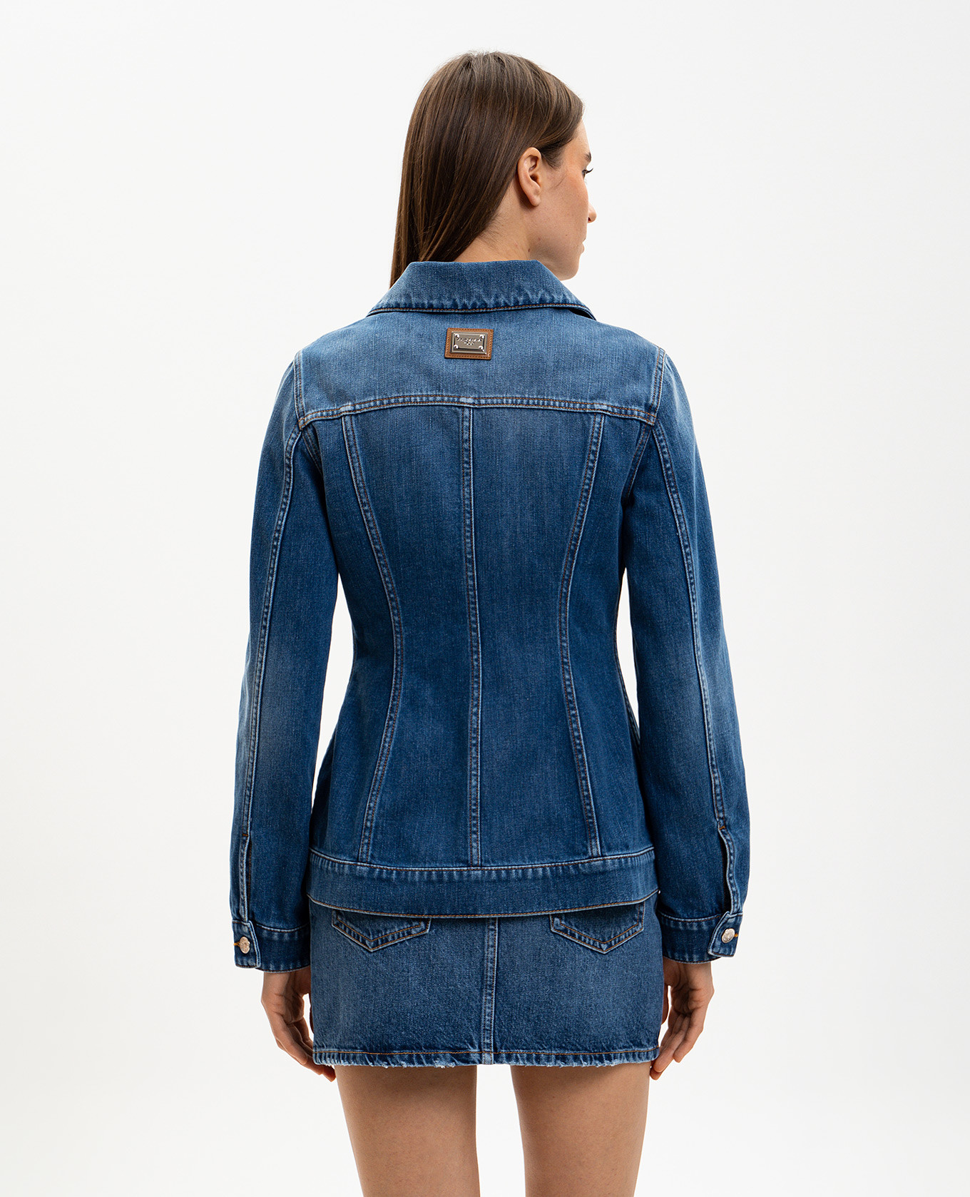 

Blue denim jacket with a worn effect Dolce&Gabbana