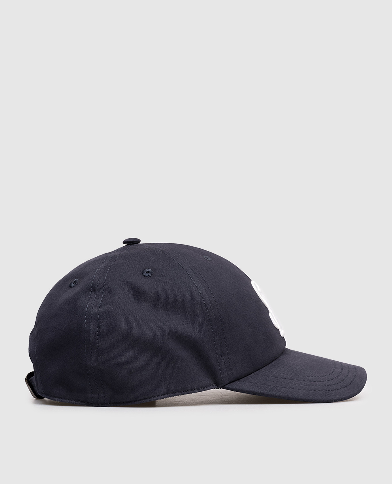 

Blue cap with contrasting logo monogram Stefano Ricci