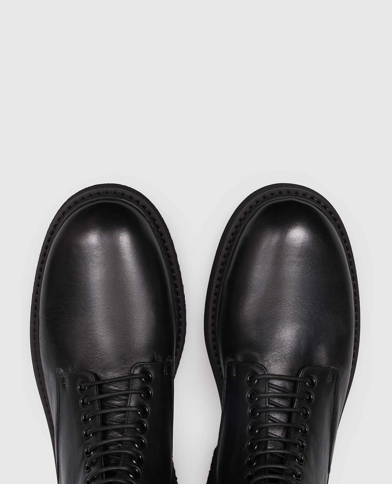 Black leather boots Pantanetti 4