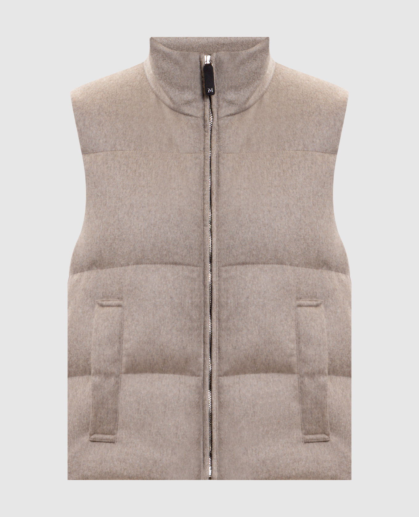 

Beige CAMOROSO cashmere down vest Max Mara