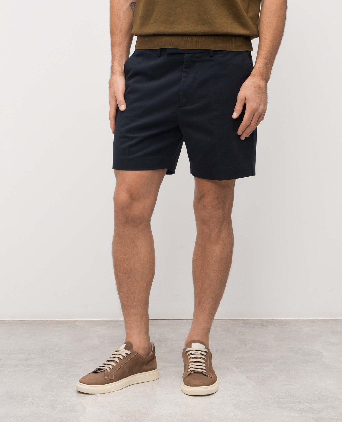 

Blue shorts with logo Tom Ford