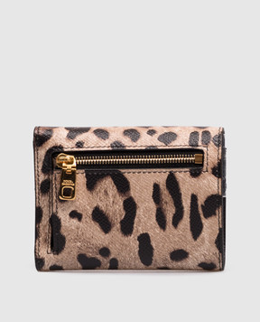 Dolce&Gabbana Beige leather wallet with print BI0770AX566