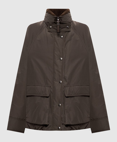 Brown down jacket