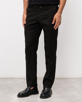 Stefano Ricci Black linen pants M1T610005BLCTL1U