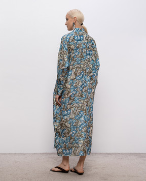 Momoni Jau printed silk shirt dress MODR01302MO