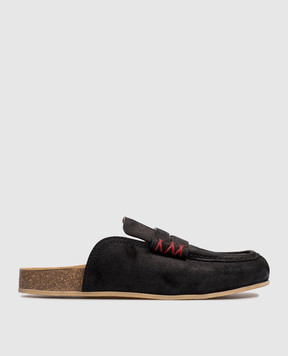 Babe Pay Pls Black suede mules SABOT