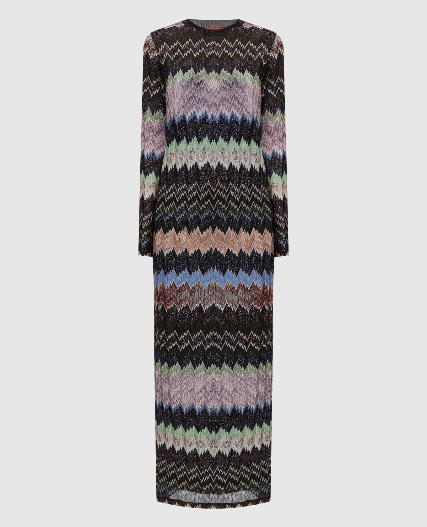 

Lamé patterned dress Missoni, Brown