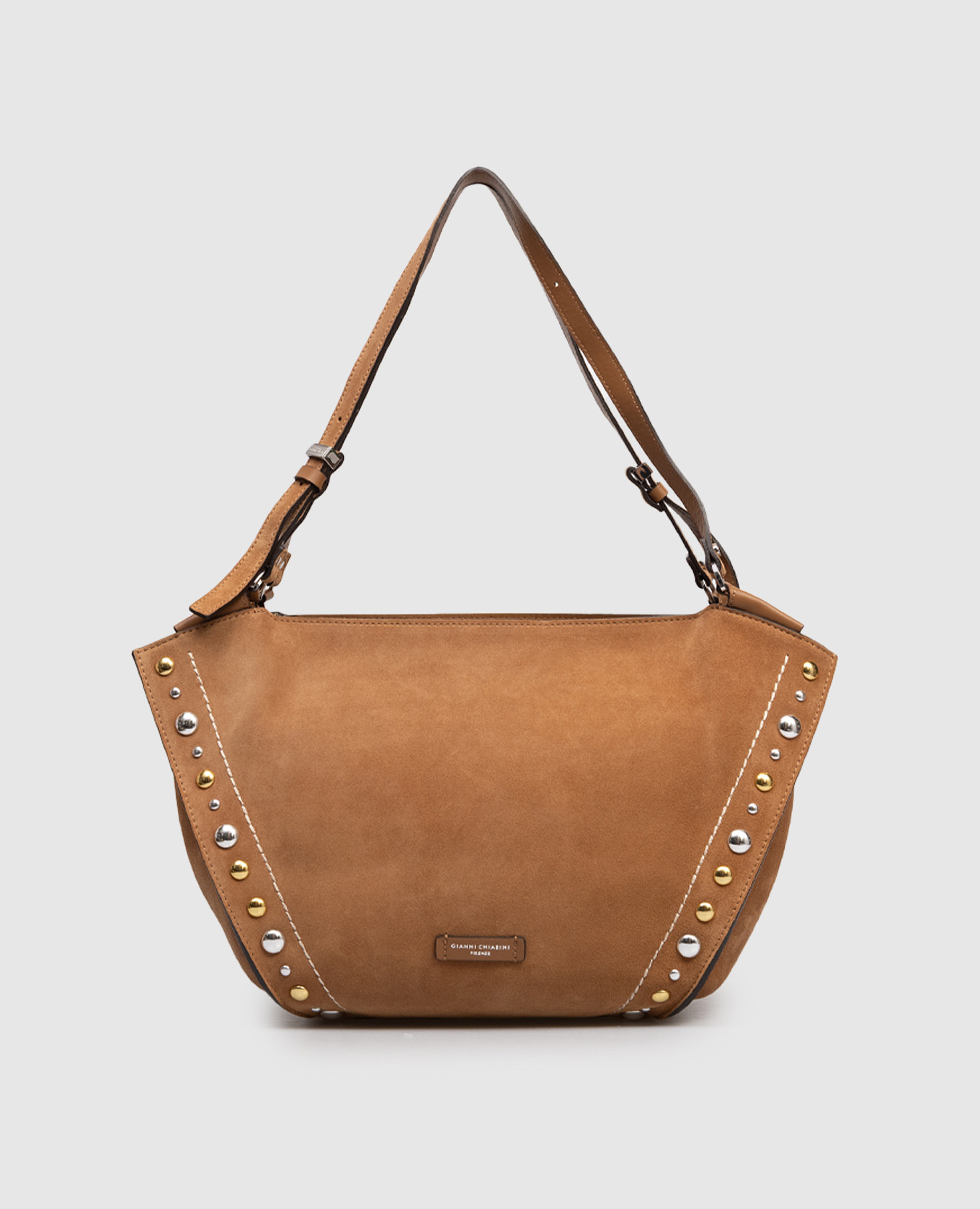 

Brown suede tote bag Bloom Gianni Chiarini