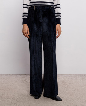 Peserico Blue corduroy pants A0483501597