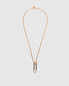 Off-White Gold chain with Paperclip pendant OWOB145S26MET001