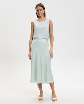 Allude Green silk top 26284002