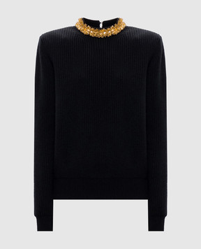 Balmain Black wool and cashmere sweater PU0000000010
