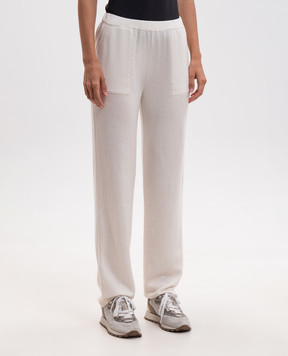 Simonetta Ravizza Kiki ivory cashmere pants F06KN111T10JA