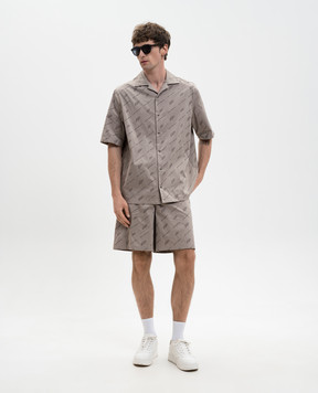 Off-White Gray patterned shirt 44XGG01FS26F008