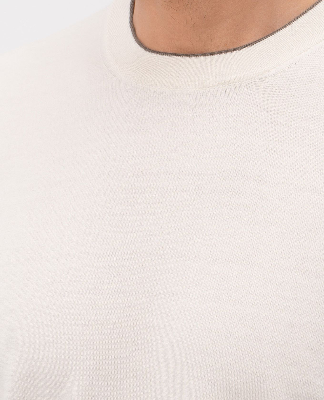 

Ivory T-shirt Brunello Cucinelli, Beige