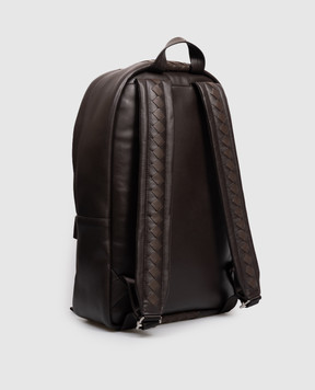 Bottega Veneta Brown Intrecciato leather backpack 828527V4O9P