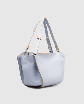 Gianni Chiarini Blue Bloom leather tote bag BS12226RNGDBLTU