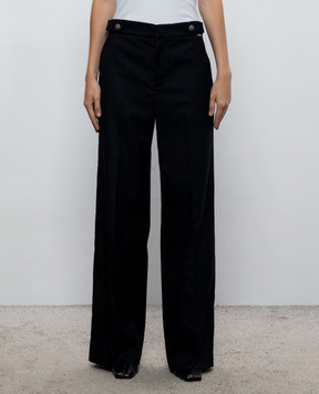 Twinset Navy blue pants with lurex 262TT2531