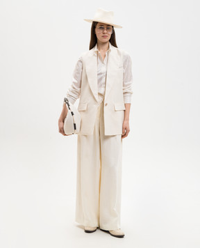 Peserico Ivory linen vest S0304002606