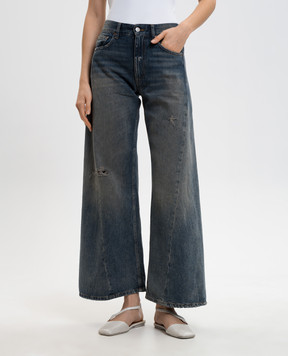 Maison Margiela MM6 Blue jeans with a vintage effect S52LA0238M30017