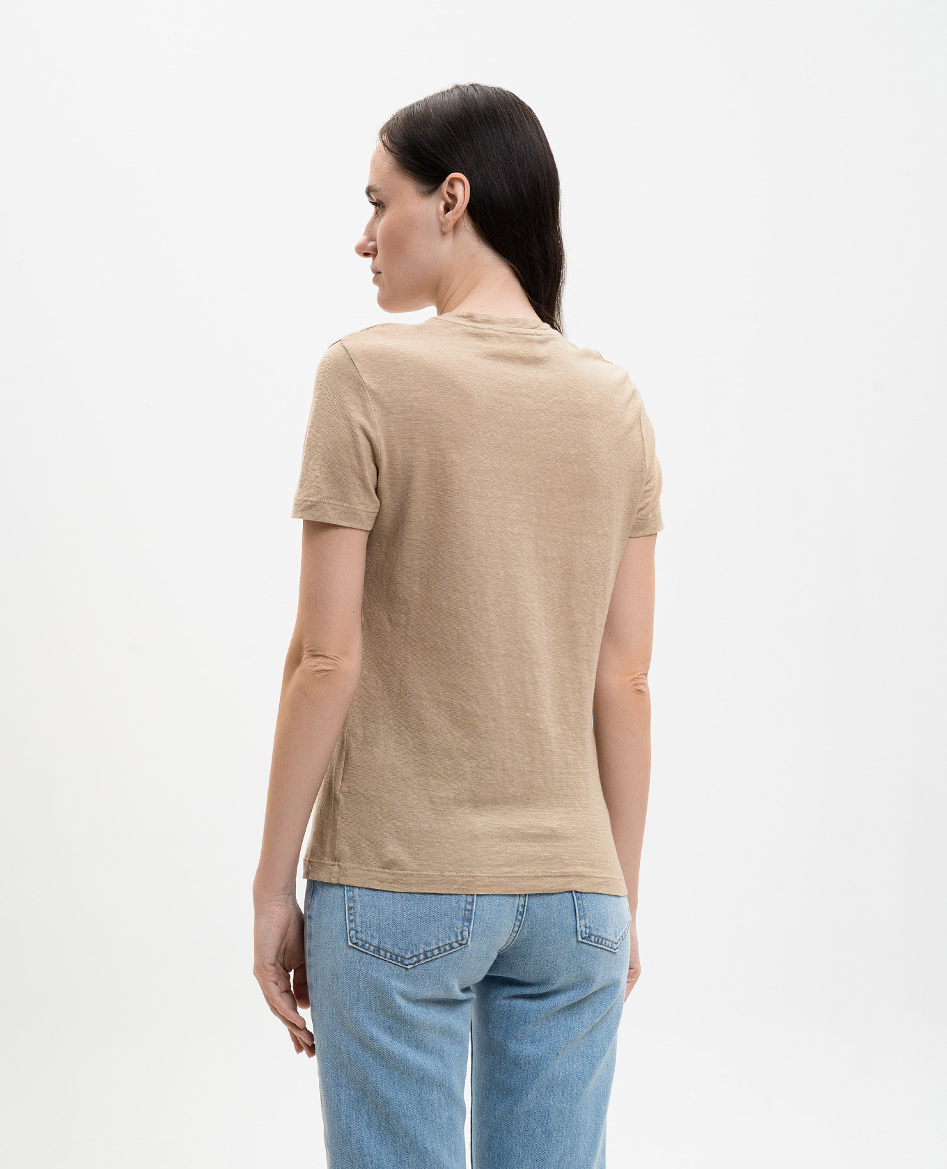 

Beige linen t-shirt Solotre