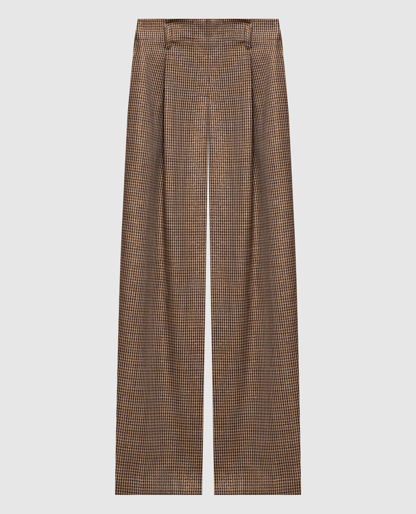 

Brown wool pants with lurex pattern Brunello Cucinelli