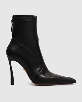 Babe Pay Pls Black leather ankle boots 415156KO