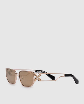 Off-White Allen gold sunglasses OW1027767460