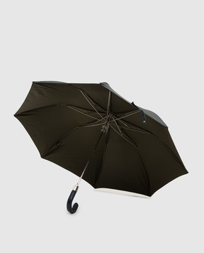 Pasotti Blue folding umbrella with pattern OMITUO64SPUNTO4
