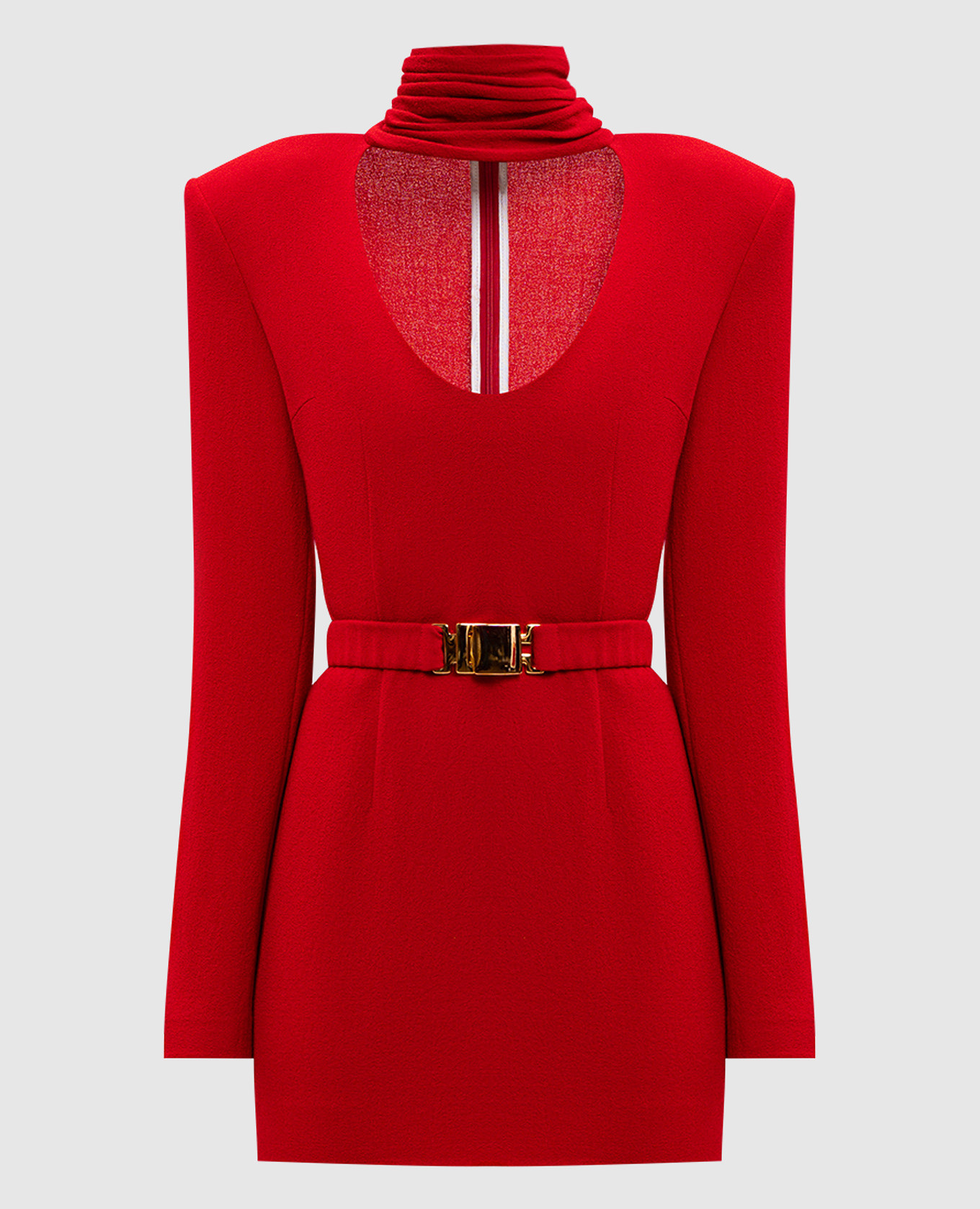 

Red wool mini dress Rowen Rose