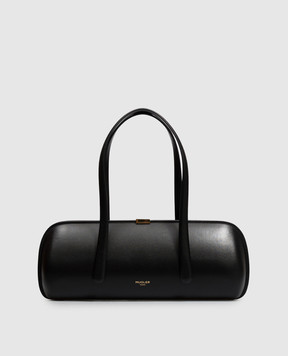 Thierry Mugler Black leather Aurora bag 26F10SA00609050