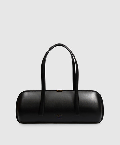Black leather Aurora bag