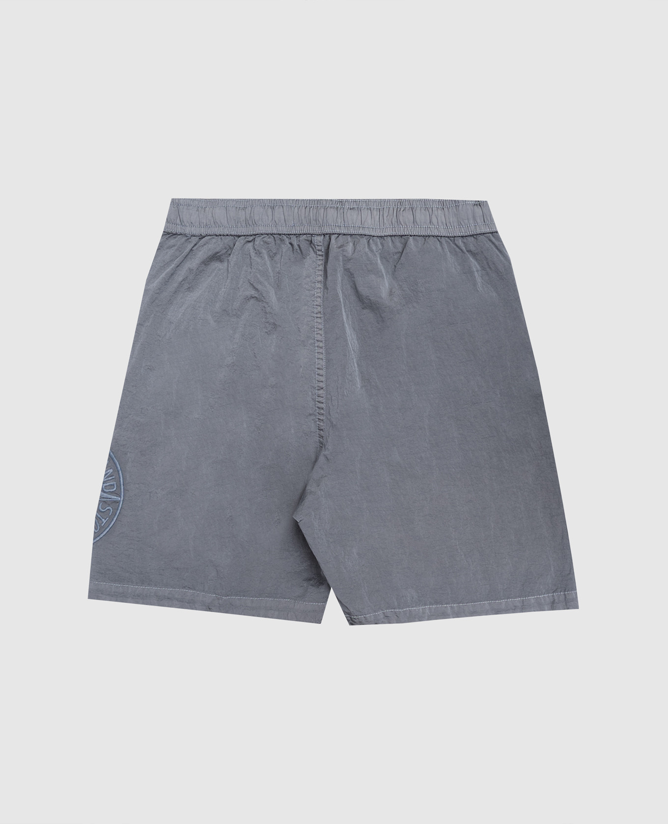 

Children's blue shorts with embroidered emblem Stone Island