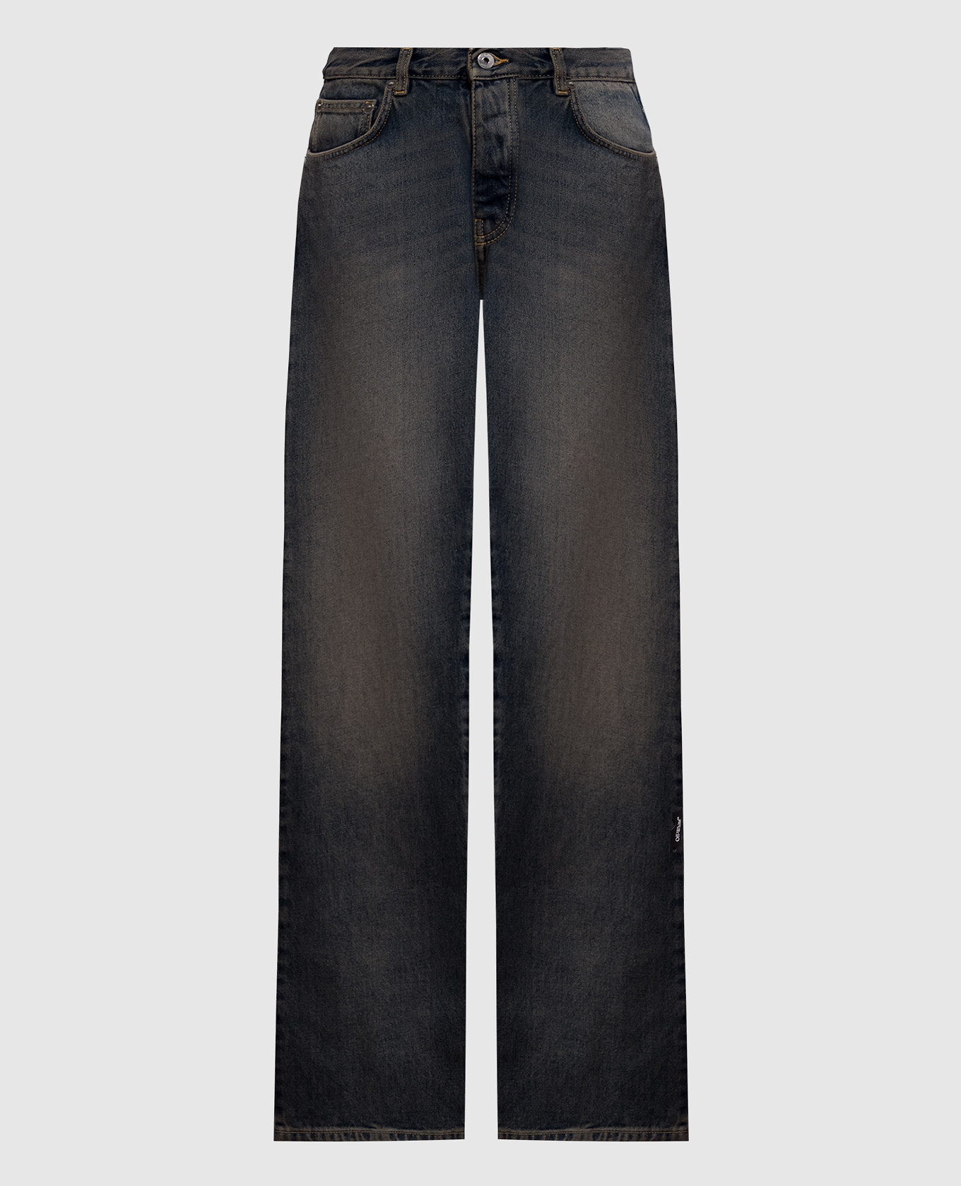 Blue jeans with a worn effect Off-White