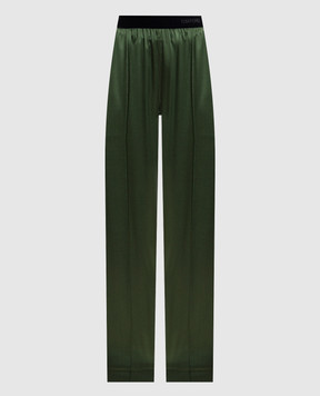 Tom Ford Green silk pants PAW683FAX881