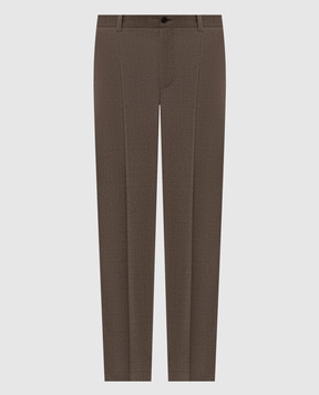 Dolce&Gabbana Brown wool pants GW13ETFUBG8
