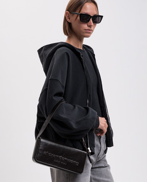 Alexander Wang Burgundy leather bag with textured logo 20426K55L