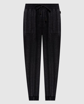 Fabiana Filippi Grey melange wool joggers PAD226F711M401