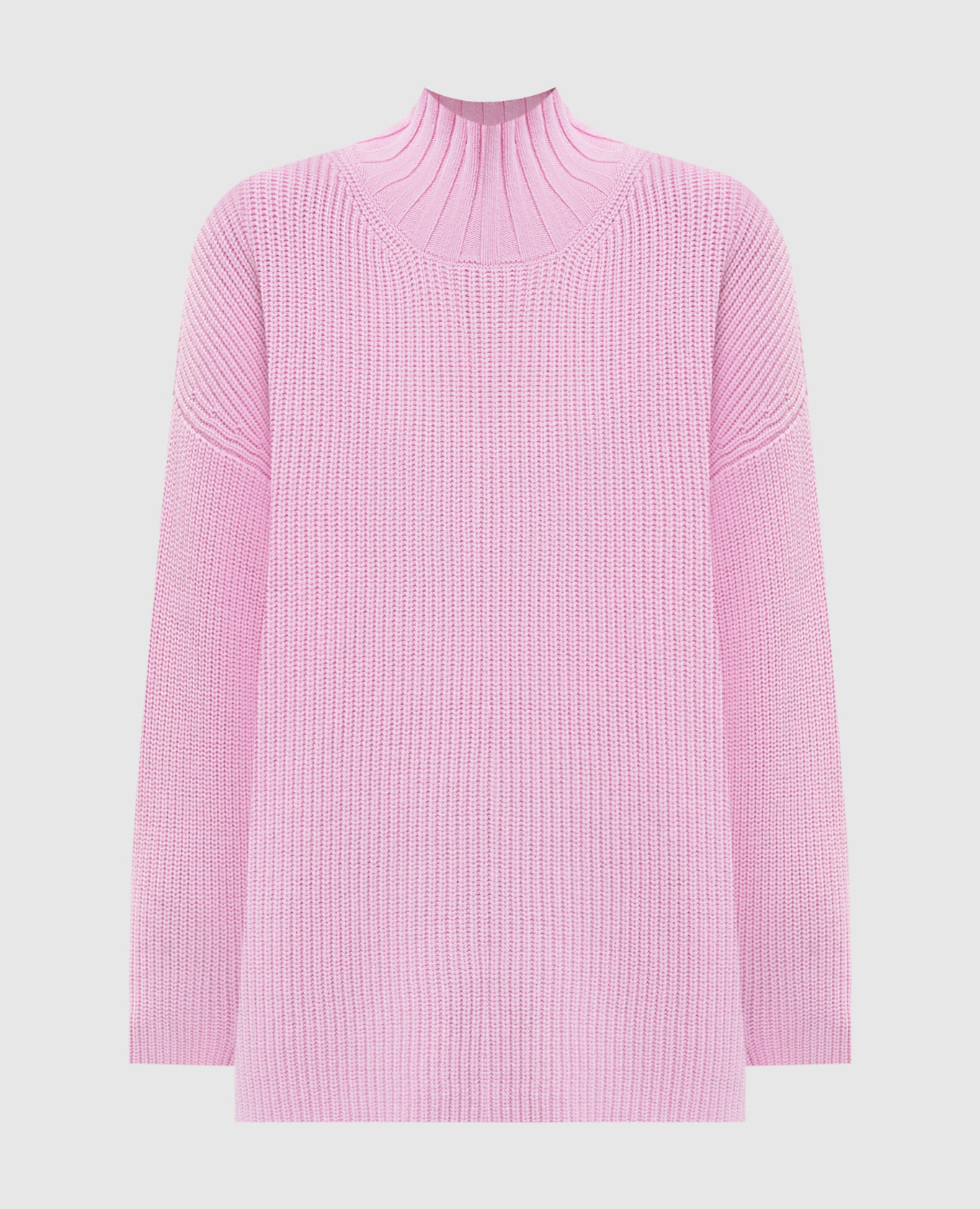 

Pink wool sweater with logo Twinset