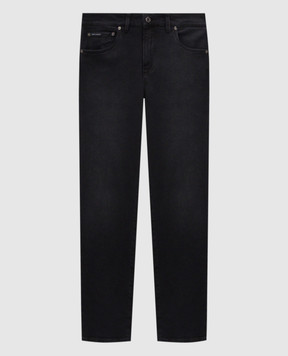 Dolce&Gabbana Black jeans with logo plate GY07CDG8OX1