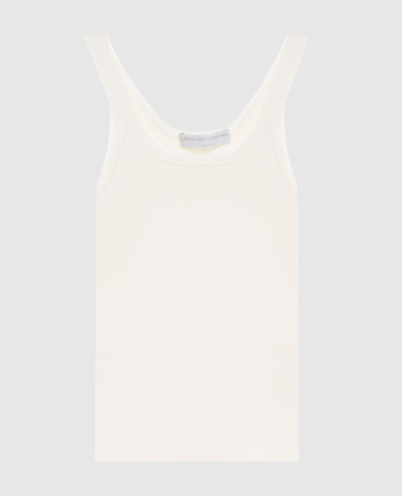 

Ivory ribbed top Ermanno Scervino, Beige