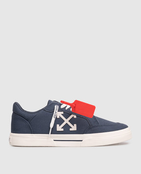 Off-White Blue Vulcanized Sneakers OMIA293S26FAB001